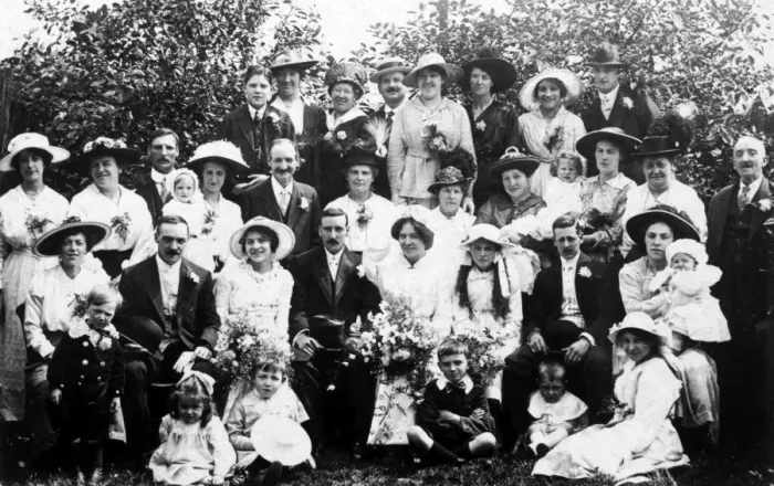 Framed Print : Wedding Party, Ca 1912 Framed Print : Wedding Party, Ca 1912