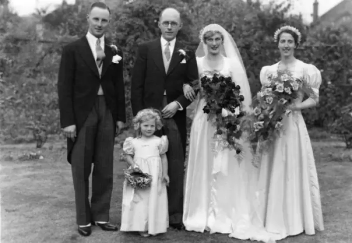 Framed Print : Wedding Photo 1937 Framed Print : Wedding Photo 1937