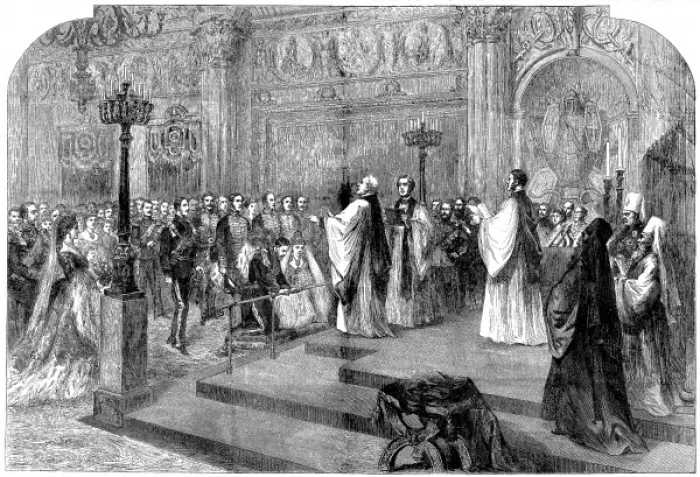 Framed Print : The wedding of Prince Alfred, Duke of Edinburgh and the Gran Framed Print : The wedding of Prince Alfred, Duke of Edinburgh and the Gran