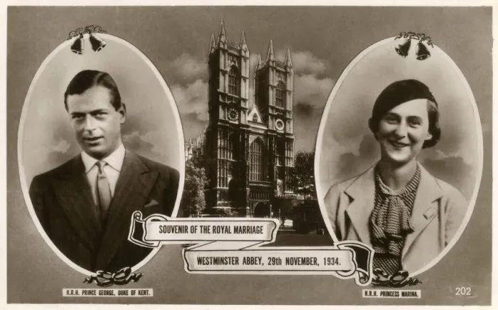 Framed Print : Wedding of Prince George, Dke of Kent to Princess Marina Framed Print : Wedding of Prince George, Dke of Kent to Princess Marina
