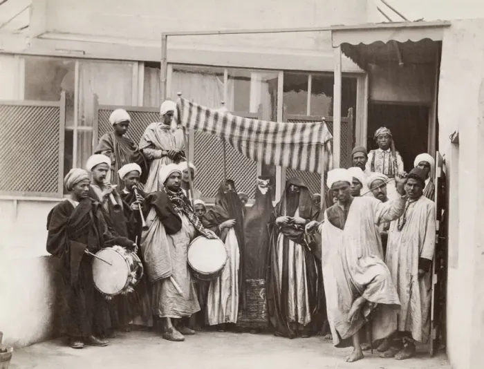 Framed Print : Wedding procession with musicians, Egypt Framed Print : Wedding procession with musicians, Egypt