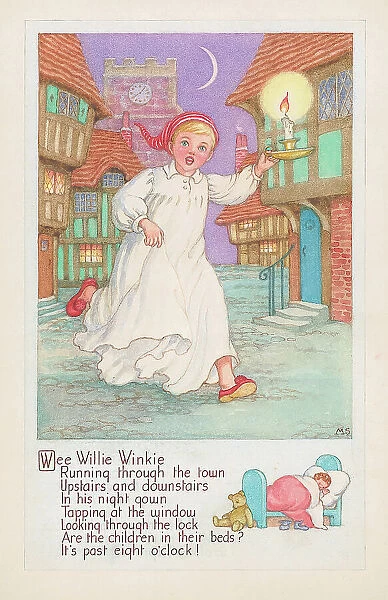 Wee Willie Winkie rhyme and picture
