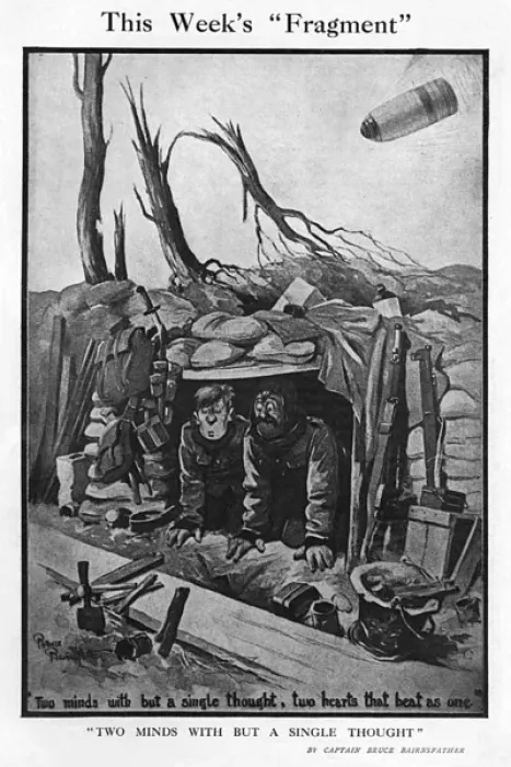 Framed Print : The Weeks Fragment, by Bairnsfather Framed Print : The Weeks Fragment, by Bairnsfather