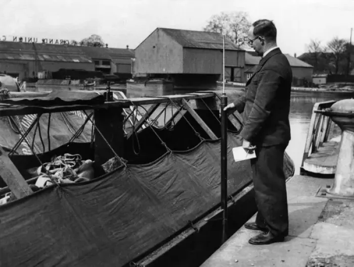 Framed Print : Weighing Barge Load Framed Print : Weighing Barge Load