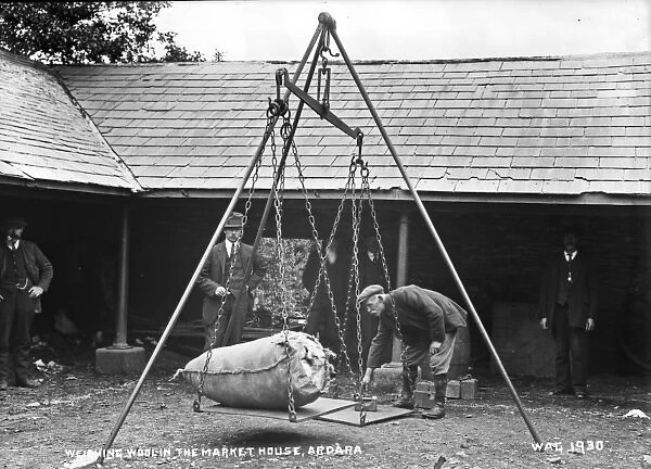 Weighing Wool in the Market House, Ardara