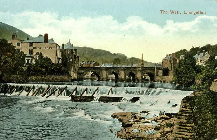 Framed Print : The Weir, Llangollen, North Wales Framed Print : The Weir, Llangollen, North Wales