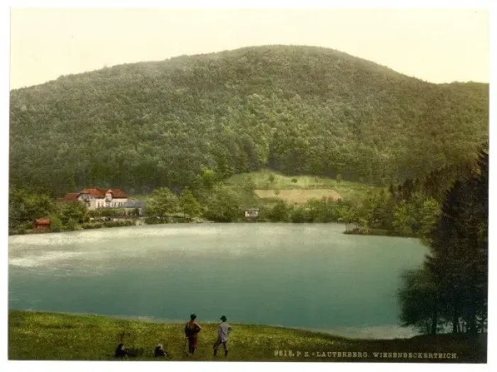 Framed Print : Weisenbecker Teich, Lauterberg (i. e. Bad Lauterberg im Harz) Framed Print : Weisenbecker Teich, Lauterberg (i. e. Bad Lauterberg im Harz)