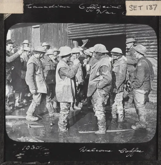 Framed Print : ?Welcome Coffee?, a coffee break, November 1916 Framed Print : ?Welcome Coffee?, a coffee break, November 1916