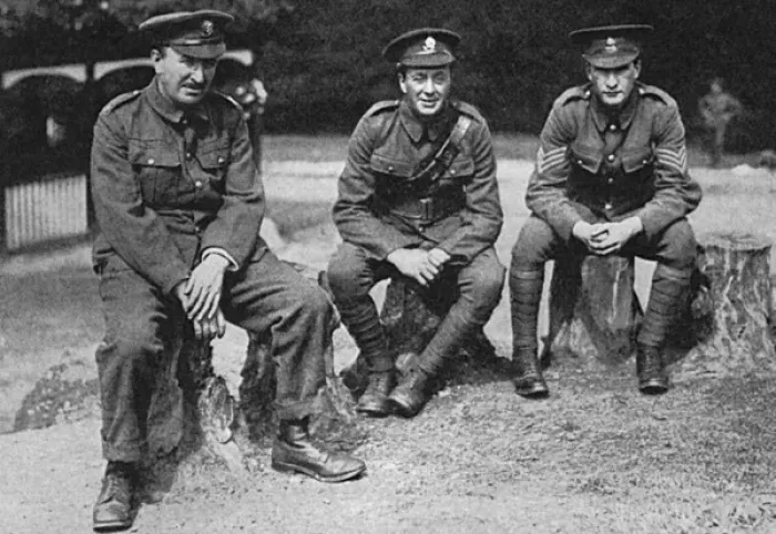 Framed Print : Well-known personalities in the Artists Rifles, WW1 Framed Print : Well-known personalities in the Artists Rifles, WW1