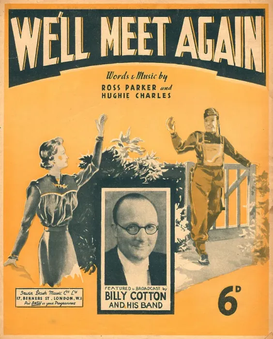 Framed Print : We'll Meet Again, Music Cover Framed Print : We'll Meet Again, Music Cover