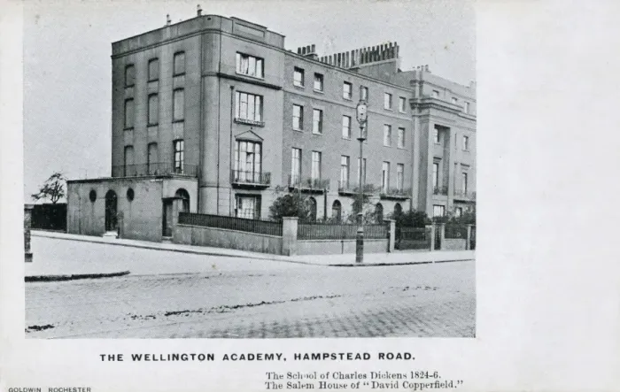 Framed Print : Wellington Academy, Hampstead Road (Dickens) Framed Print : Wellington Academy, Hampstead Road (Dickens)