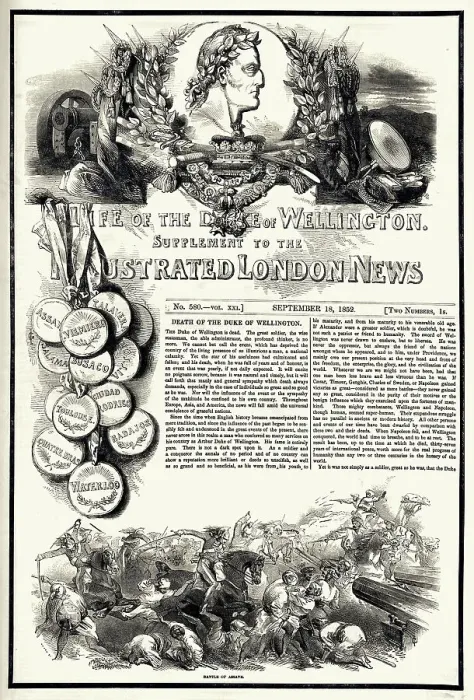 Framed Print : Wellington supplement to the Illustrated London News 1852 Framed Print : Wellington supplement to the Illustrated London News 1852