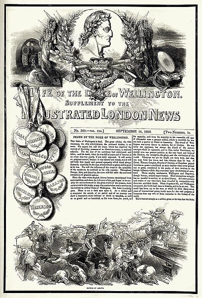 Wellington supplement to the Illustrated London News 1852