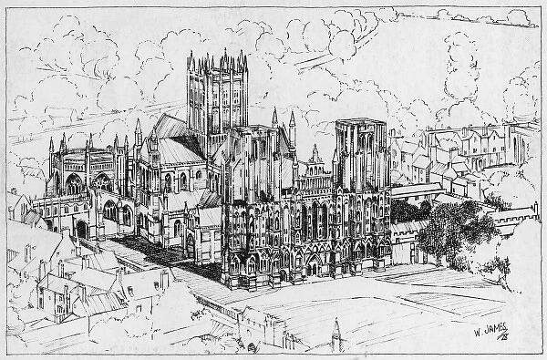 Wells Cathedral 1928
