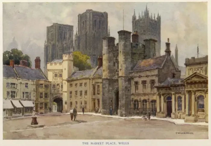 Framed Print : Wells / Marketplace 1908 Framed Print : Wells / Marketplace 1908