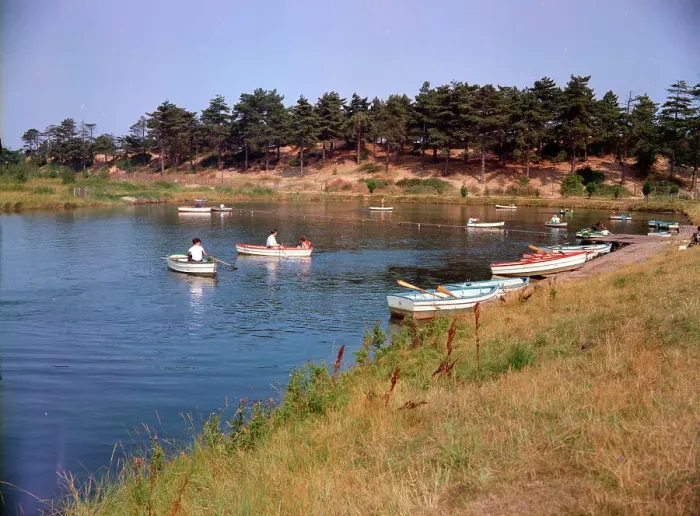 Framed Print : Wells-next-the-Sea - Boating lake, Abraham's Bosom Framed Print : Wells-next-the-Sea - Boating lake, Abraham's Bosom