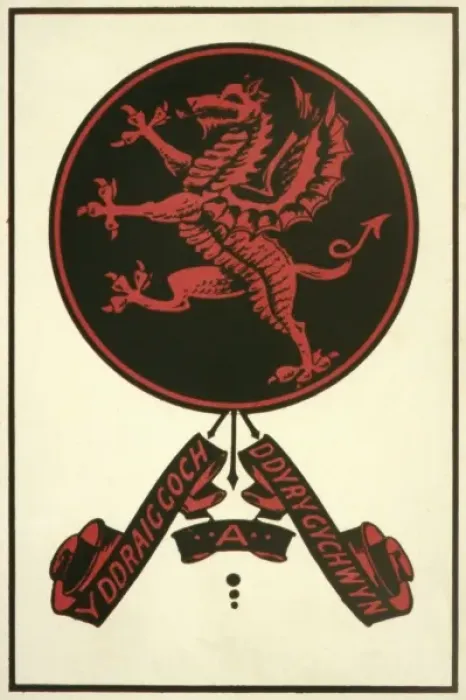 Framed Print : Welsh Dragon Device Framed Print : Welsh Dragon Device