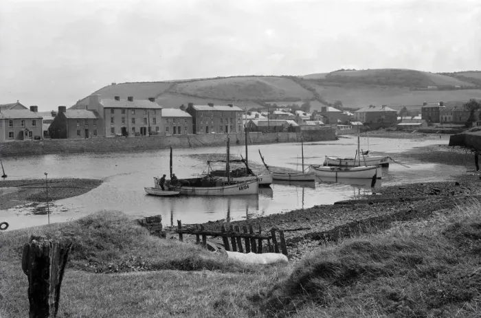 Framed Print : Welsh Fishing Port - possibly Beaumaris Framed Print : Welsh Fishing Port - possibly Beaumaris