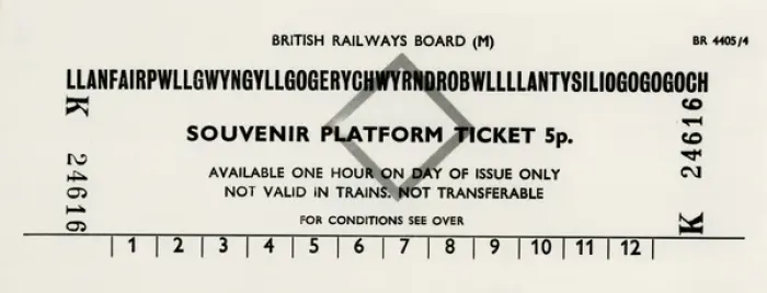 Framed Print : Welsh Rail Ticket Framed Print : Welsh Rail Ticket