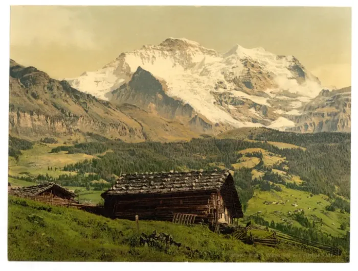 Framed Print : Wengen and Jungfrau, Bernese Oberland, Switzerland Framed Print : Wengen and Jungfrau, Bernese Oberland, Switzerland