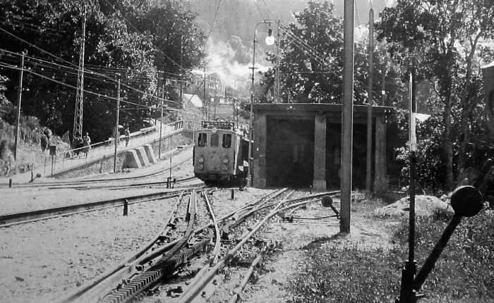 Framed Print : Wengen Railway, Switzerland in the 1920s Framed Print : Wengen Railway, Switzerland in the 1920s