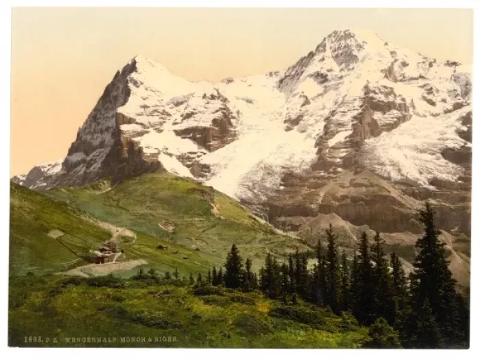 Framed Print : Wengern Alp, Monch and Eiger, Bernese Oberland, Switzerland Framed Print : Wengern Alp, Monch and Eiger, Bernese Oberland, Switzerland