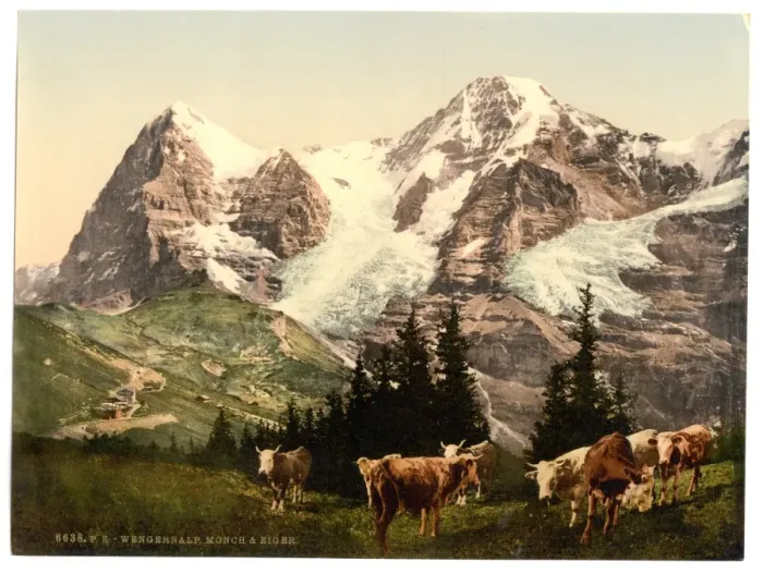Framed Print : Wengern, Monch and Eiger, Bernese Oberland, Switzerland Framed Print : Wengern, Monch and Eiger, Bernese Oberland, Switzerland