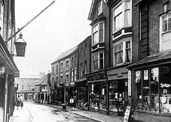 Framed Print : Much Wenlock High Street early 1900s Framed Print : Much Wenlock High Street early 1900s