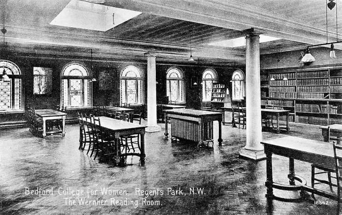 Framed Print : Wernher Reading Room, Bedford College for Women, London Framed Print : Wernher Reading Room, Bedford College for Women, London