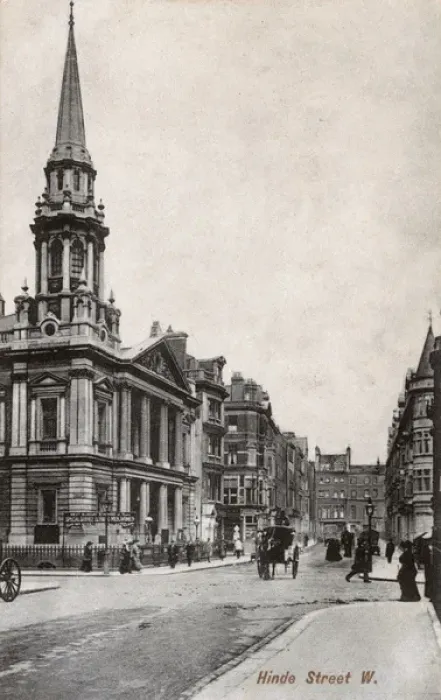Framed Print : Wesleyan Chapel, Hinde Street, Marylebone, London Framed Print : Wesleyan Chapel, Hinde Street, Marylebone, London