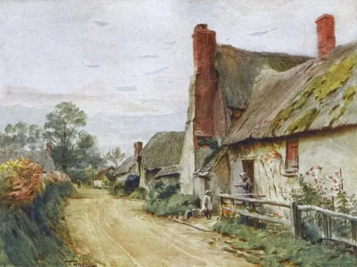 Framed Print : Wessex / Tincleton Cottage Framed Print : Wessex / Tincleton Cottage