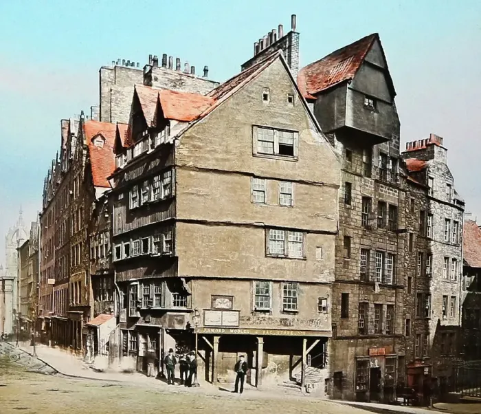 Framed Print : West Bow, Edinburgh, Scotland, Victorian period Framed Print : West Bow, Edinburgh, Scotland, Victorian period