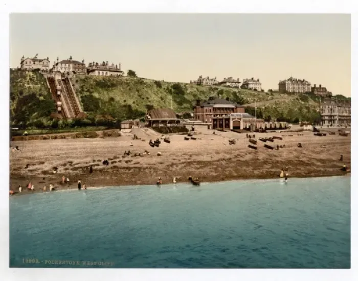 Framed Print : West Cliff, Folkestone, England Framed Print : West Cliff, Folkestone, England
