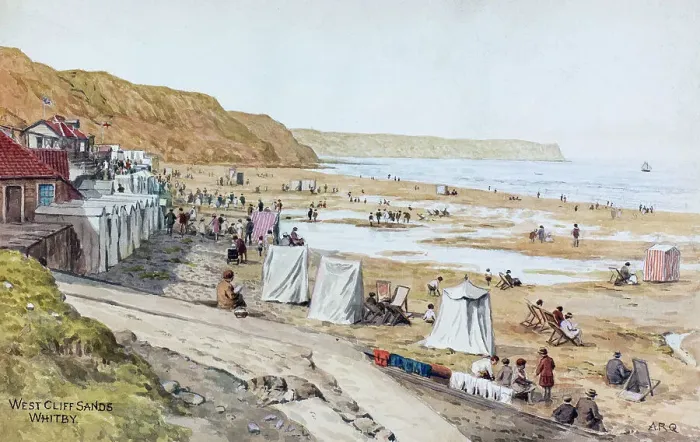 Framed Print : West Cliff Sands, Whitby, North Yorkshire Framed Print : West Cliff Sands, Whitby, North Yorkshire
