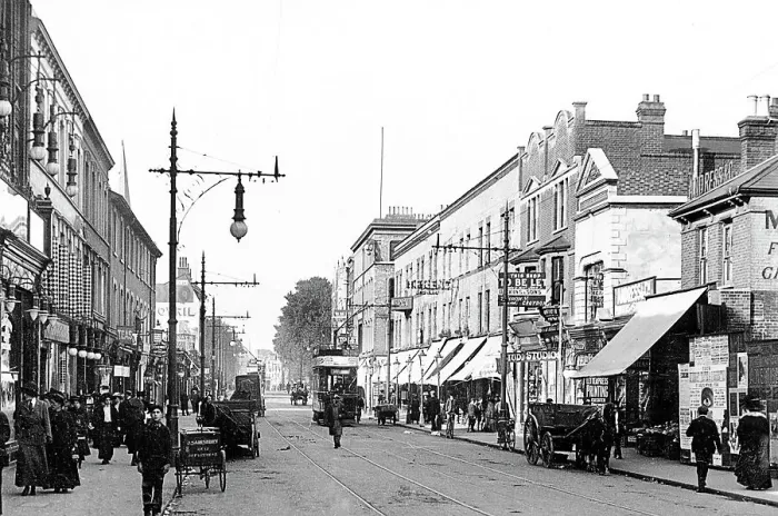 Framed Print : West Croydon London Road early 1900s Framed Print : West Croydon London Road early 1900s