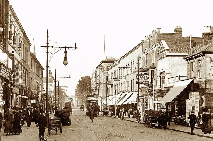 Framed Print : West Croydon London Road early 1900s Framed Print : West Croydon London Road early 1900s
