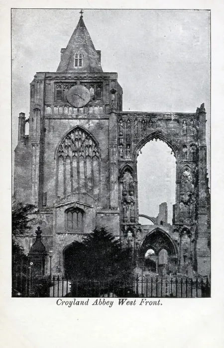 Framed Print : The West front of Croyland Abbey Framed Print : The West front of Croyland Abbey