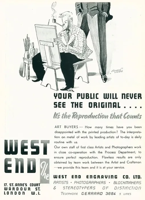 Framed Print : West End Engraving Advertisement Framed Print : West End Engraving Advertisement