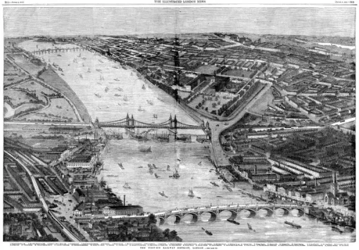 Framed Print : West End of London, 1859 Framed Print : West End of London, 1859