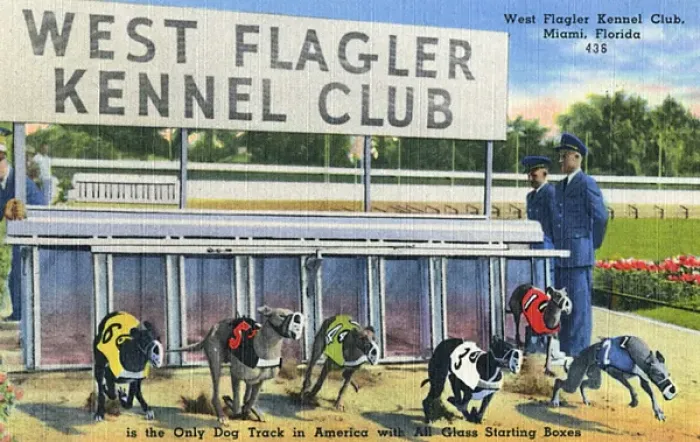 Framed Print : West Flagler Kennel Club, Miami, Florida, USA Framed Print : West Flagler Kennel Club, Miami, Florida, USA