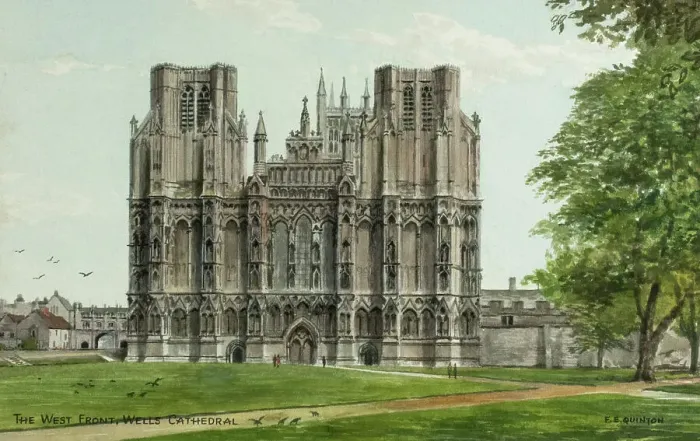 Framed Print : West Front, Wells Cathedral, Wells, Somerset Framed Print : West Front, Wells Cathedral, Wells, Somerset