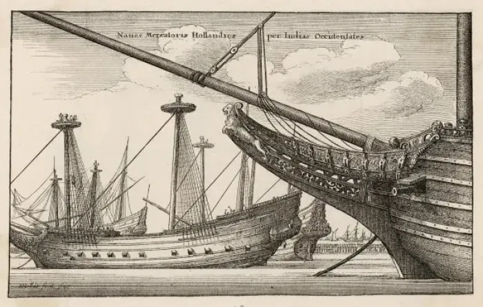 Framed Print : West India Comp. Ships Framed Print : West India Comp. Ships