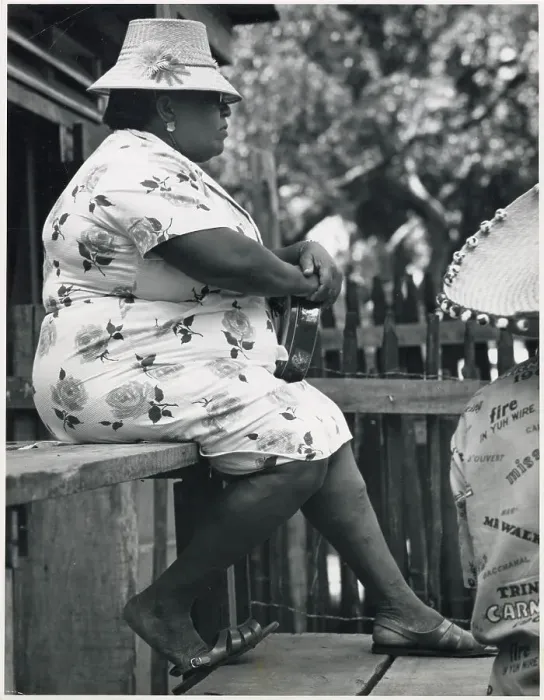 Framed Print : A West Indian lady in her best frock at the Port of Spain Carnival, Trinidad, West Indies. Date: 1968 Framed Print : A West Indian lady in her best frock at the Port of Spain Carnival, Trinidad, West Indies. Date: 1968