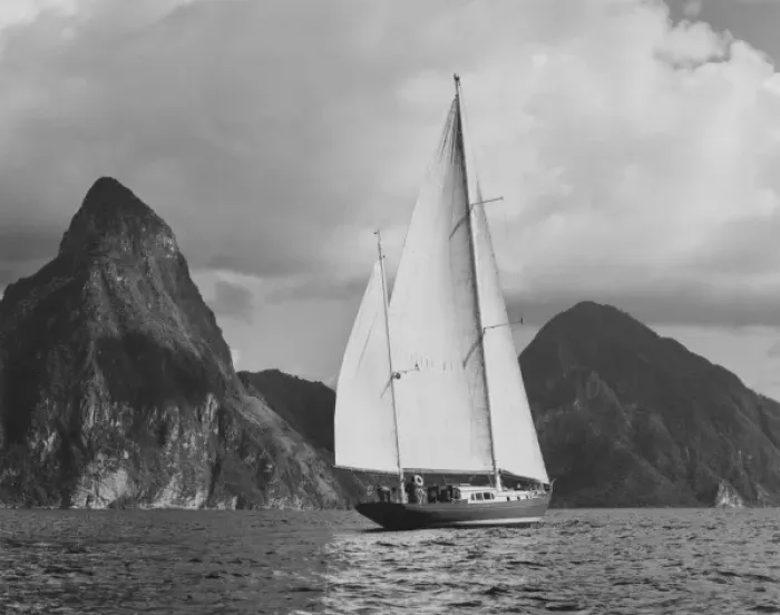 Framed Print : West Indies Yacht Framed Print : West Indies Yacht