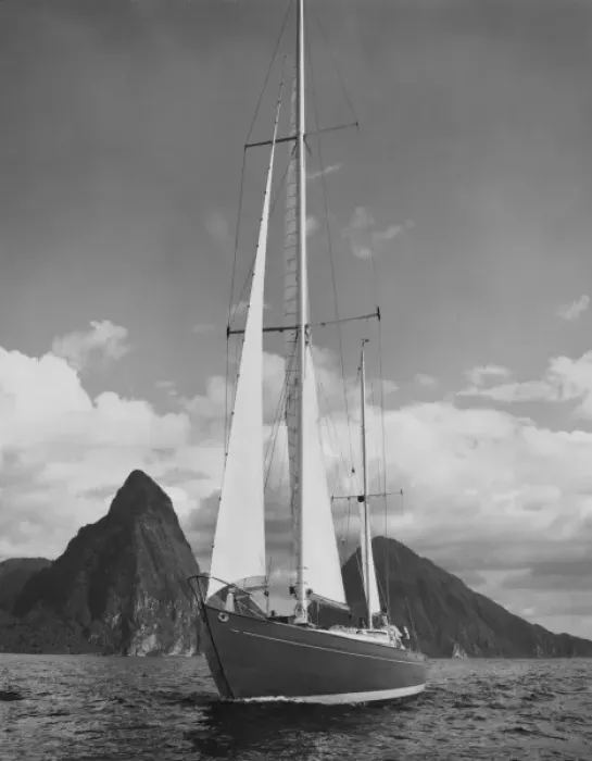 Framed Print : West Indies Yacht Framed Print : West Indies Yacht