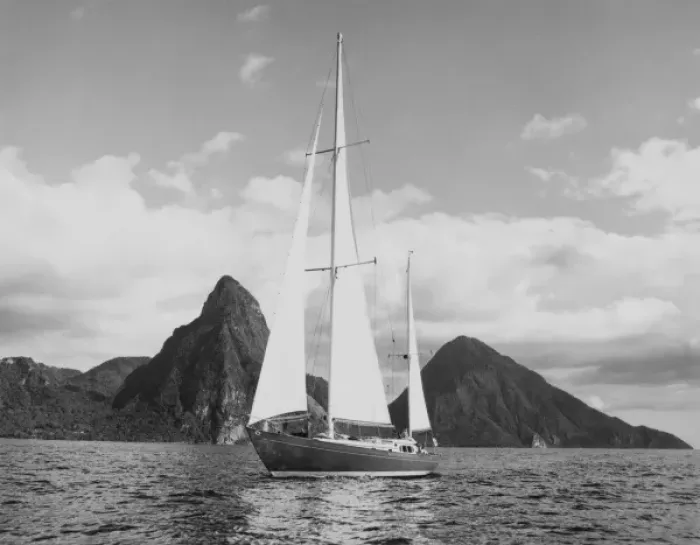 Framed Print : West Indies Yacht Framed Print : West Indies Yacht