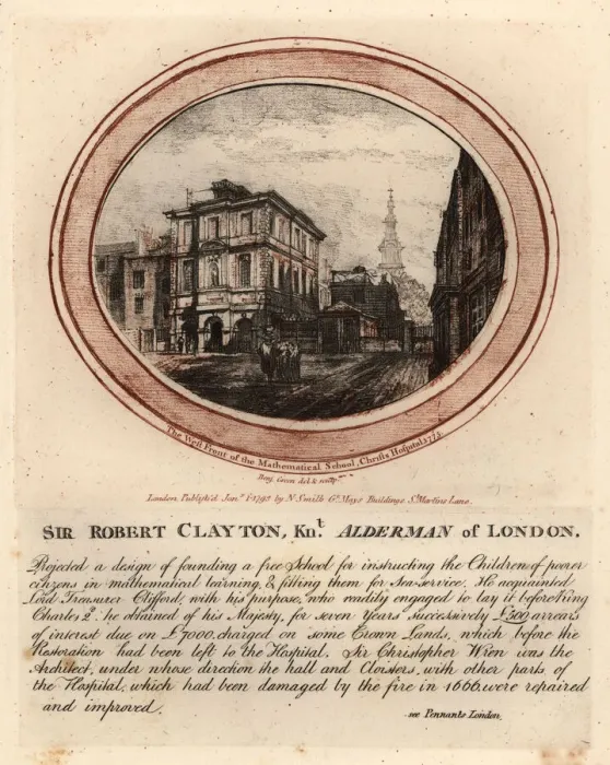 Framed Print : The west front of the Mathematical School, Christs Framed Print : The west front of the Mathematical School, Christs