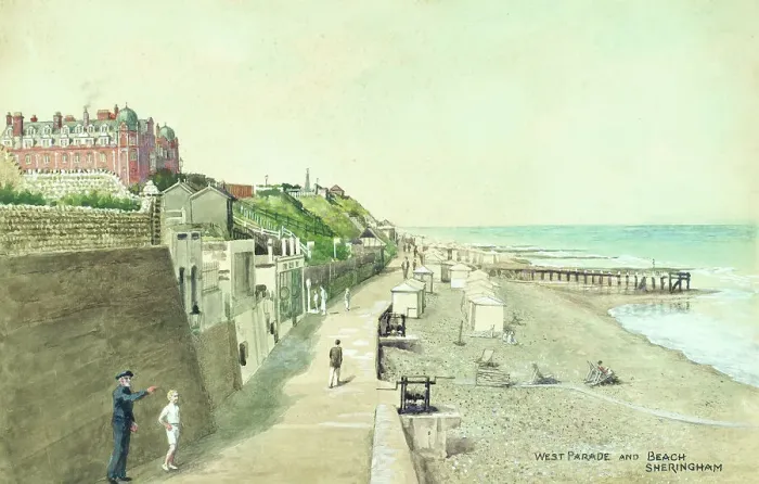 Framed Print : West Parade and beach, Sheringham, Norfolk Framed Print : West Parade and beach, Sheringham, Norfolk