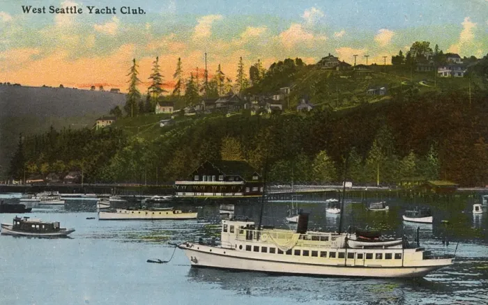 Framed Print : West Seattle Yacht Club, USA Framed Print : West Seattle Yacht Club, USA