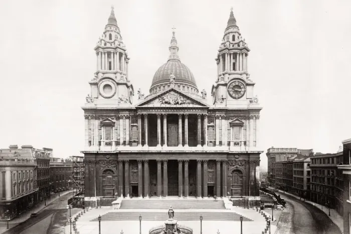 Framed Print : West front of St Pauls Cathedral, London Framed Print : West front of St Pauls Cathedral, London